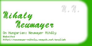 mihaly neumayer business card